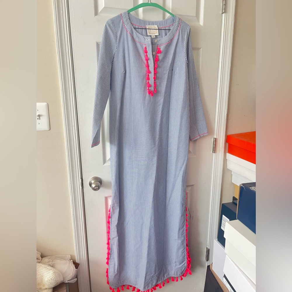 Sail to Sable Kaftan Dress